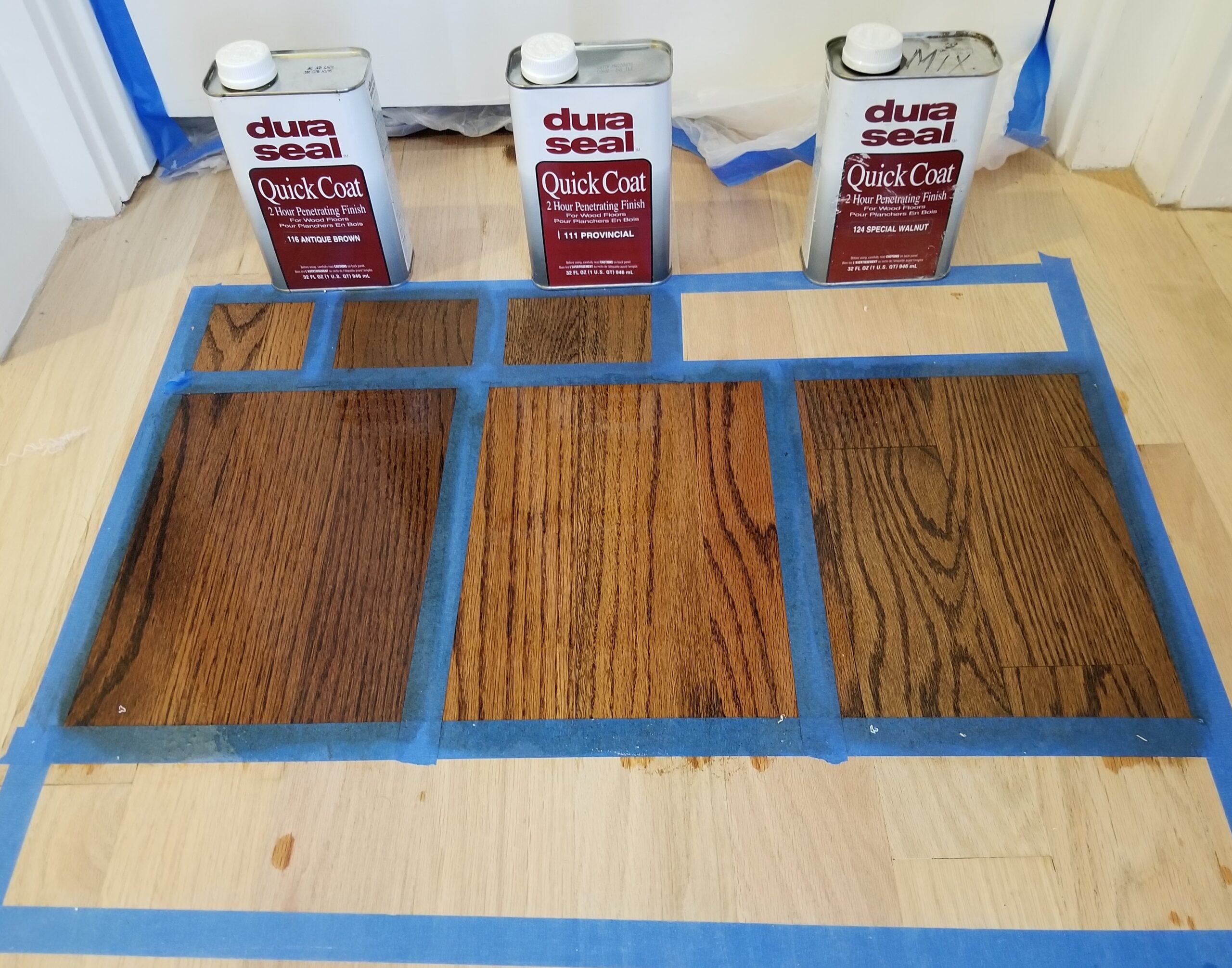Performing stain mockups helped this Palo Alto homeowner confidently choosea stain with no buyer's regret. 