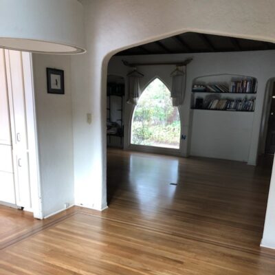 Palo Alto 100 year-old house: Repair, restain, refinish entire house’s white oak flooring. 10575 aquare feet.