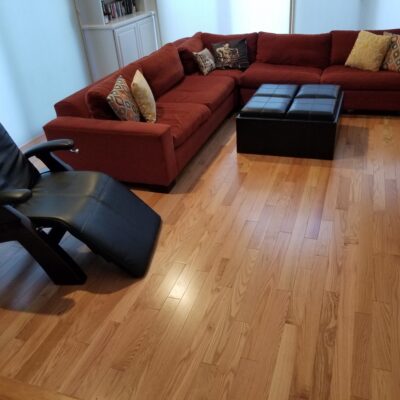  Los Altos “after” - family room carpet replacement with red oak prefinished flooring, approx. 350 square feet.