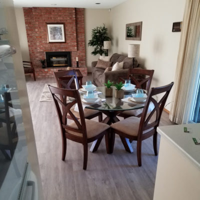 Sunnyvale,  residential: Water-proof, luxury vinyl tile (LVT)  installed in family room and dinning room.  450 square feet. 
